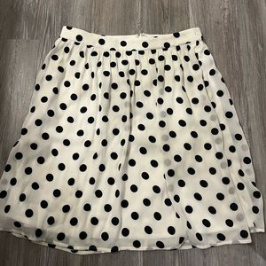 A-line pokadot skirt